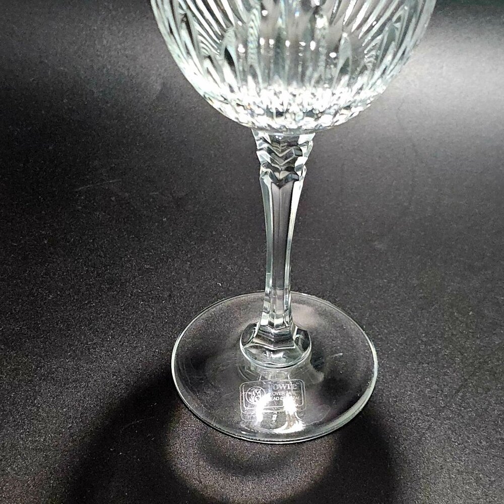 Towle Majesty Water Glass 7.5" Vintage 1980s fine crystal elegant ribbed design - Picture 5 of 7